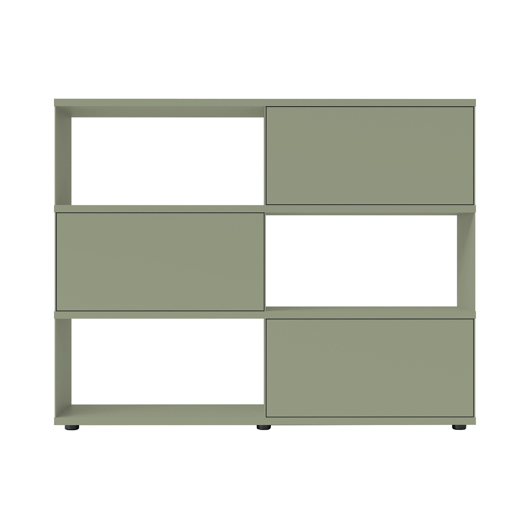 Flow Q Sideboard/Free-Standing Shelf with 3 Flap Doors 160x124x40cm