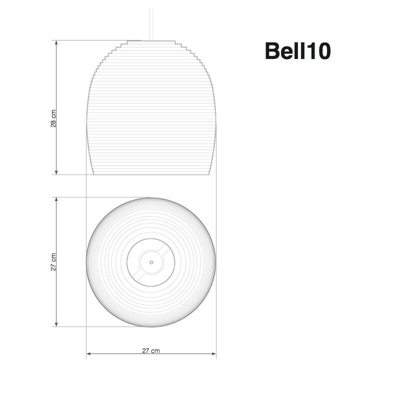 Bell Suspension Lamp White