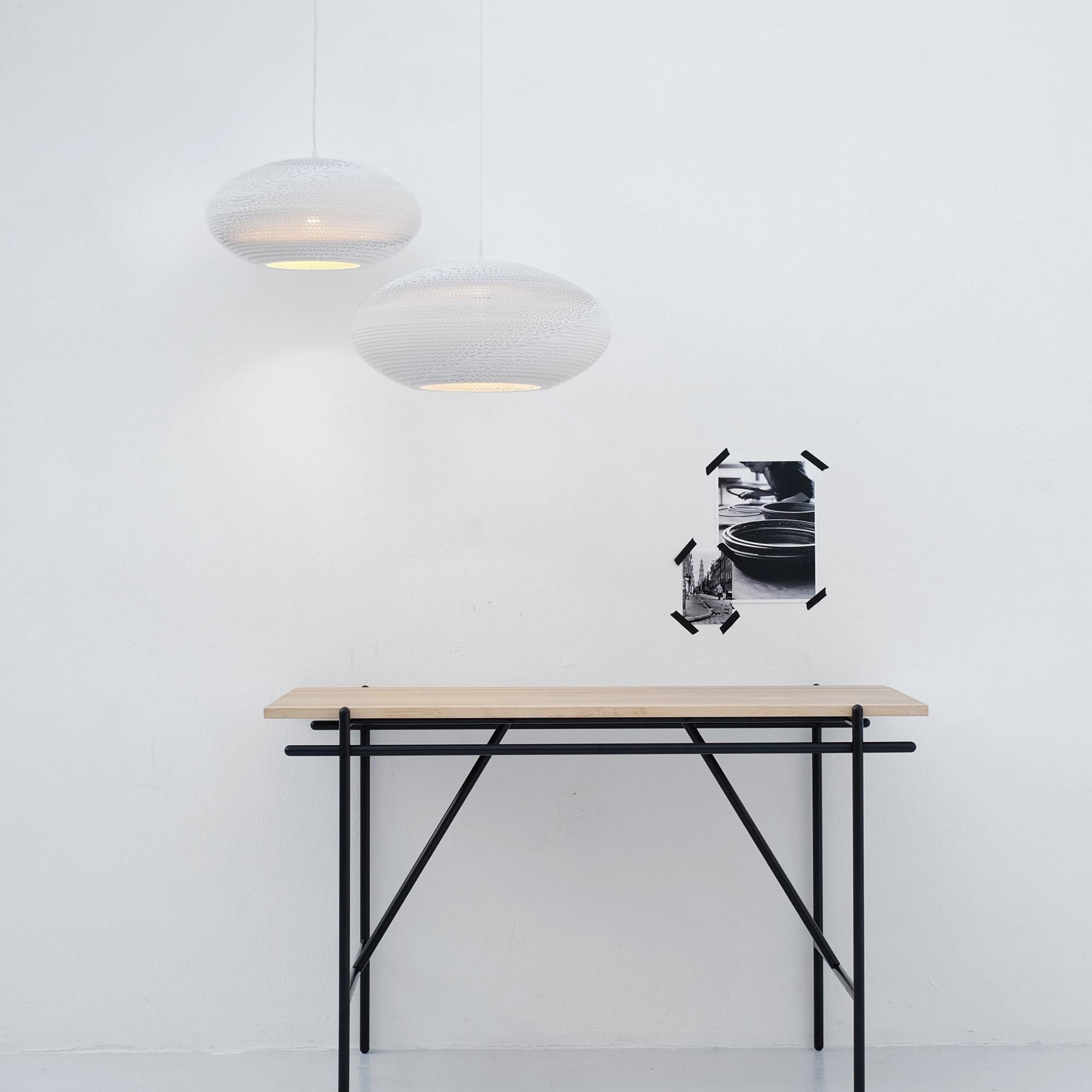 Disc Suspension Lamp White