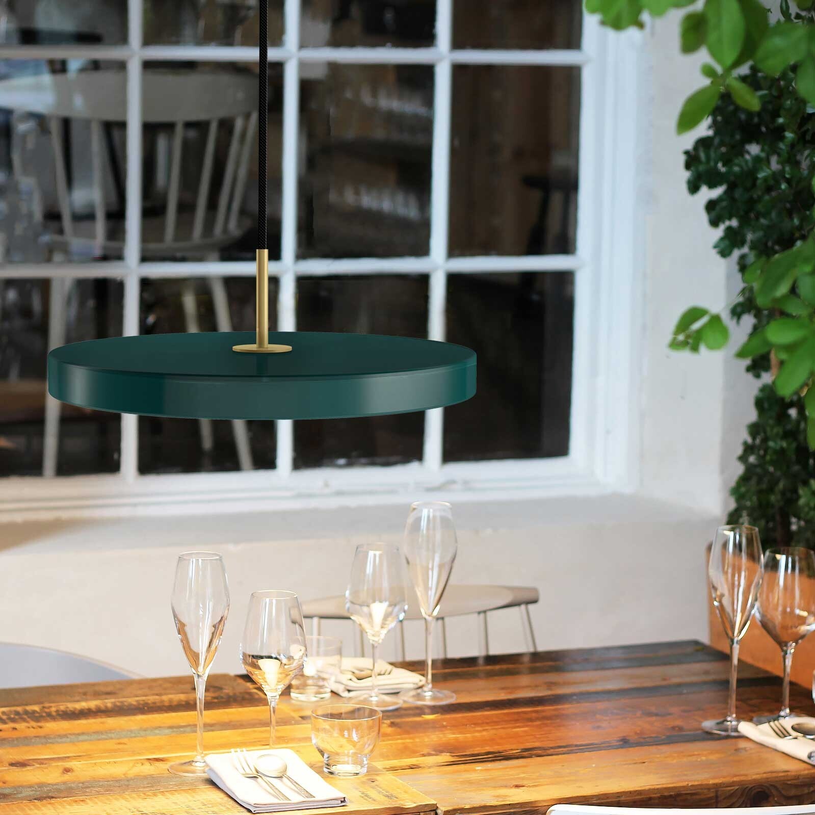 Asteria Mini LED Suspension Lamp Brass