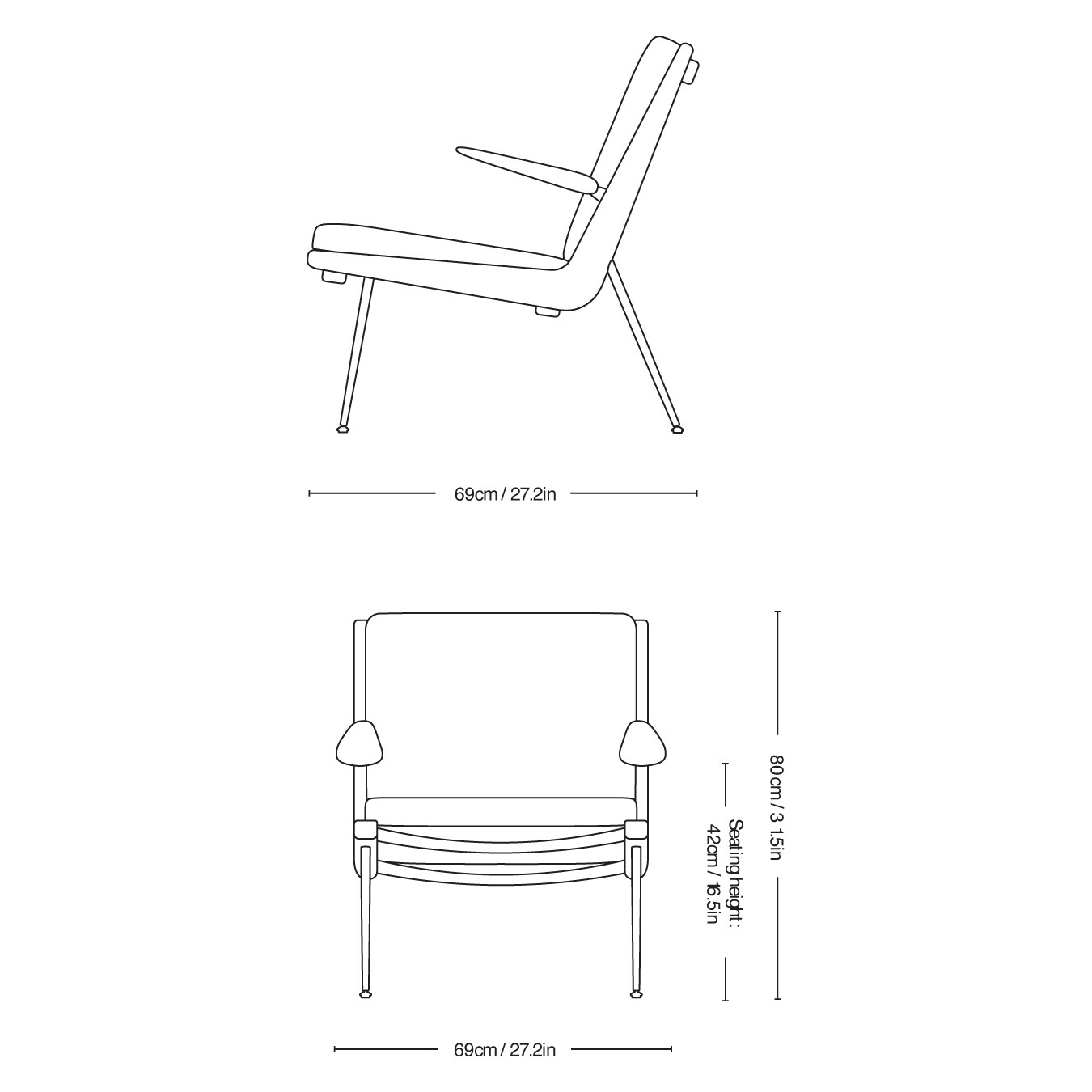 Boomerang HM2 Lounge Chair