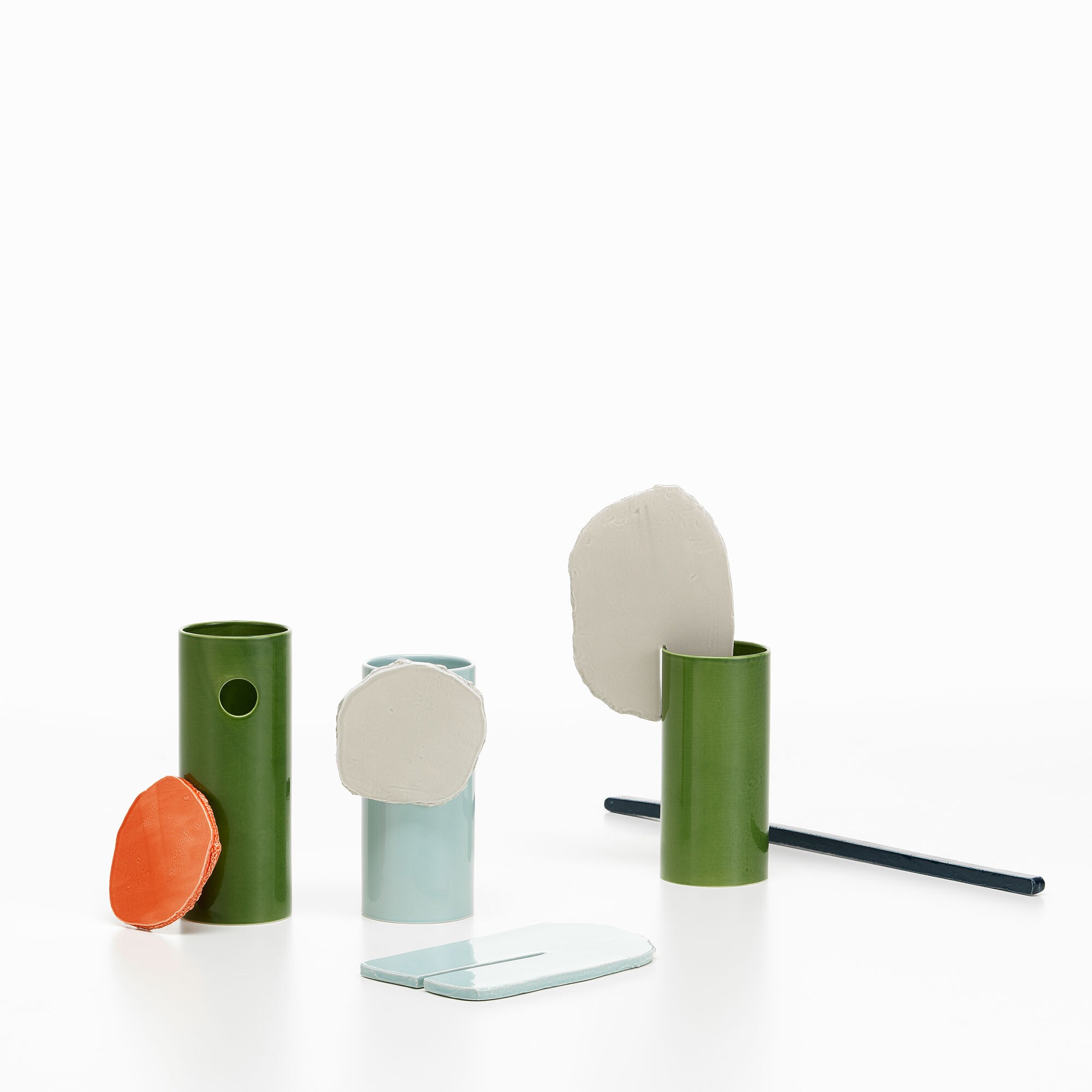 Découpage Feuille Vase