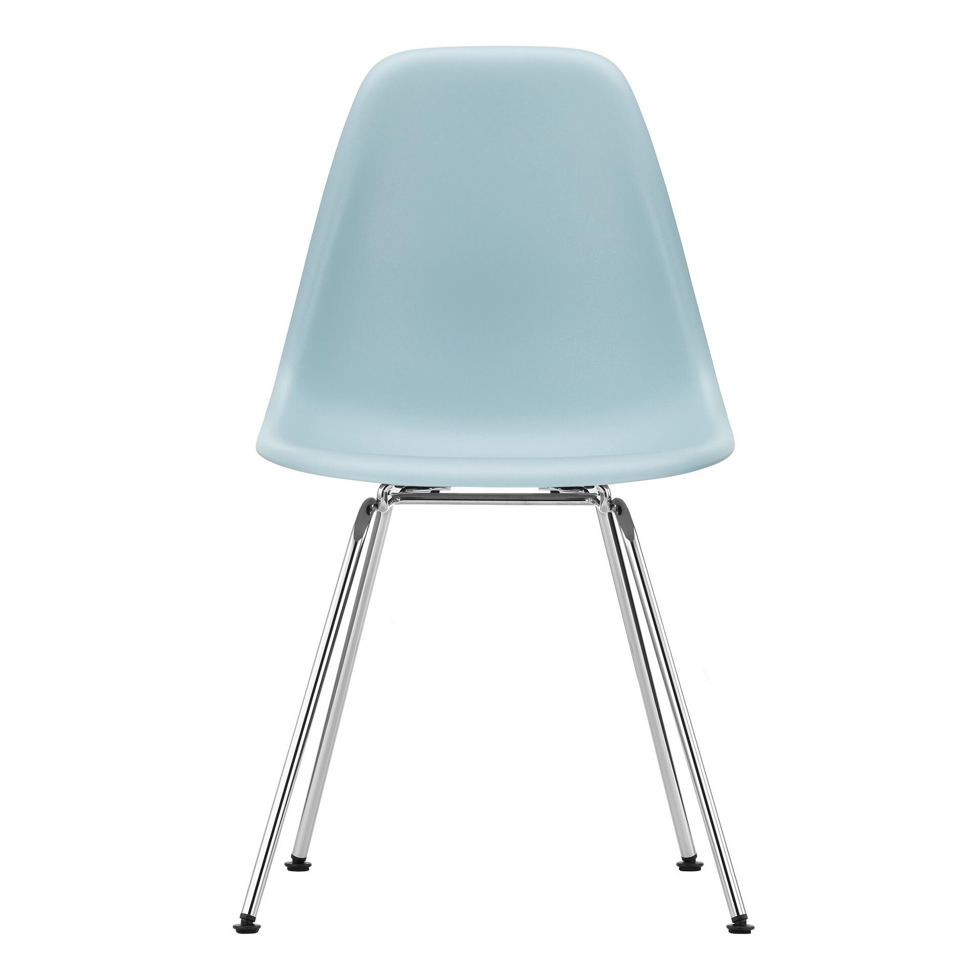 Eames Plastic Side Chair DSX RE Chromed Base