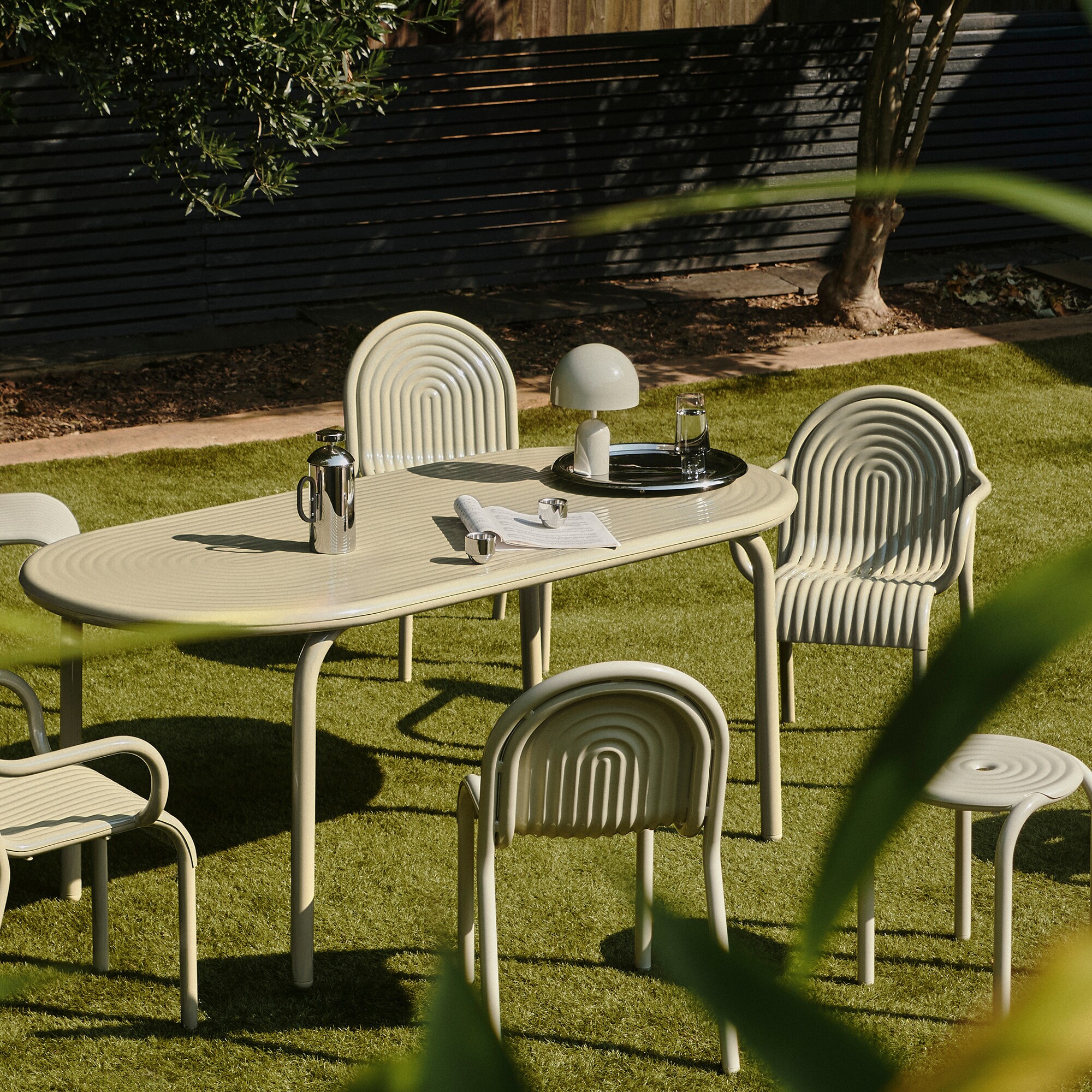 Groove Garden Table 186x86cm