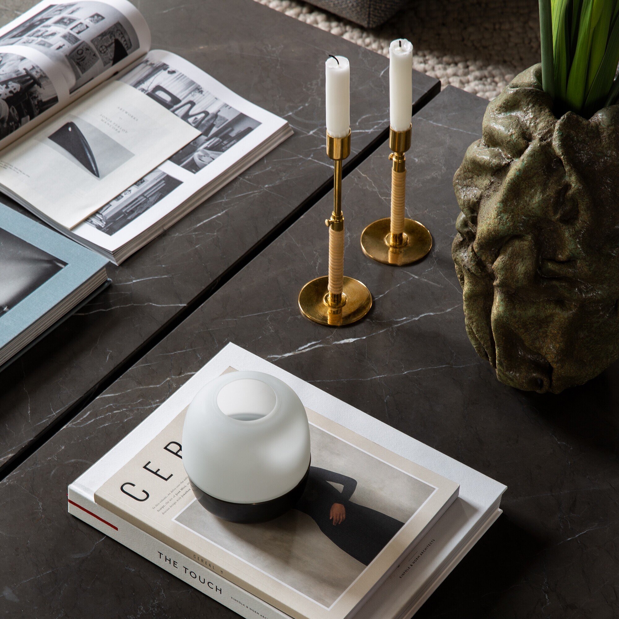 Duca Candle Holder Brass