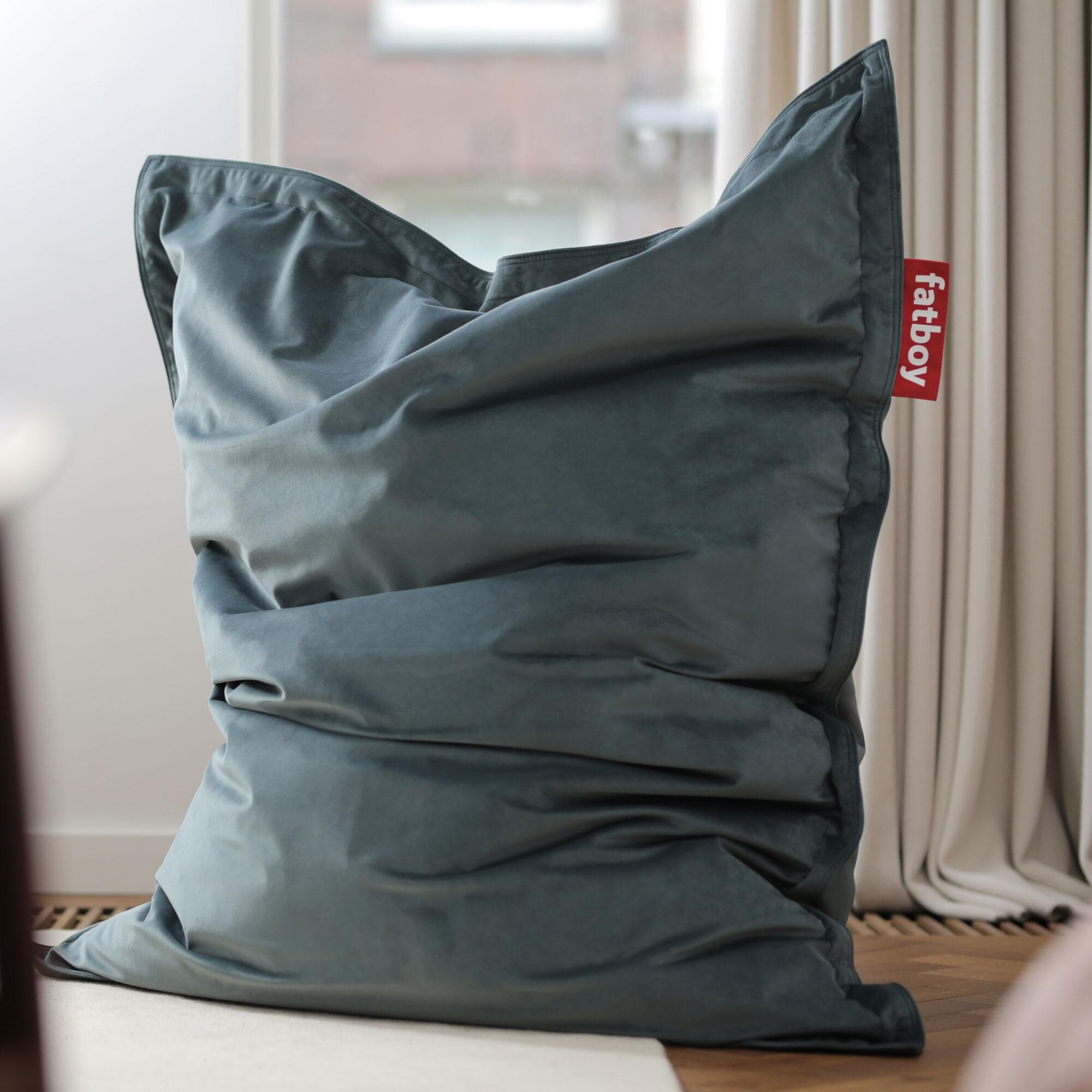 Original Slim Velvet Beanbag