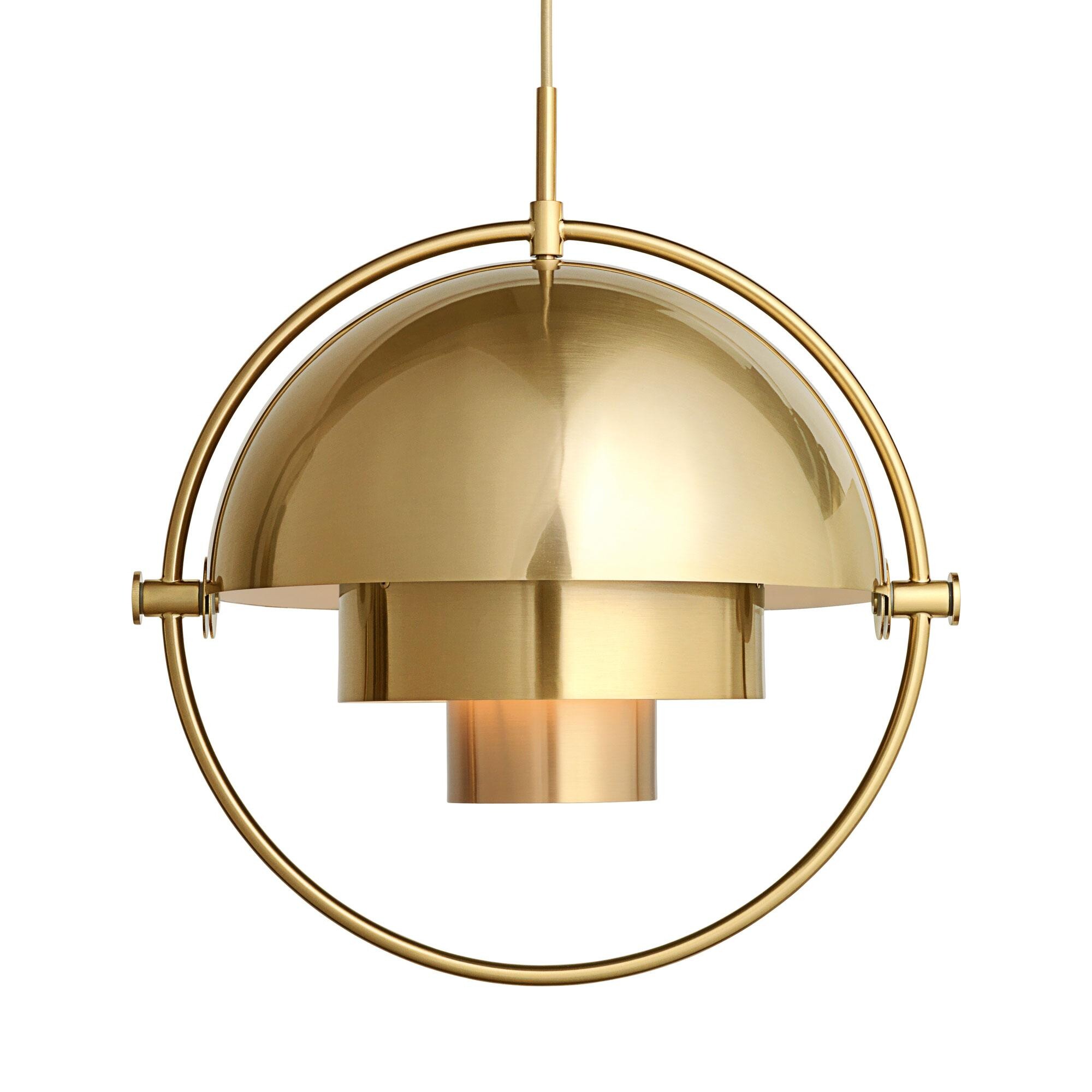 Multi-Lite Suspension Lamp Ø36cm Frame Brass