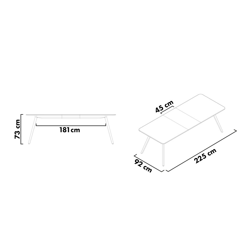Meyer Dining Table Extendable 180-225cm