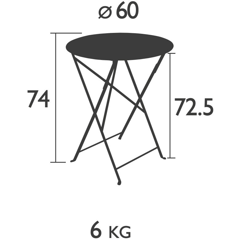 Floréal Folding Table Ø60cm