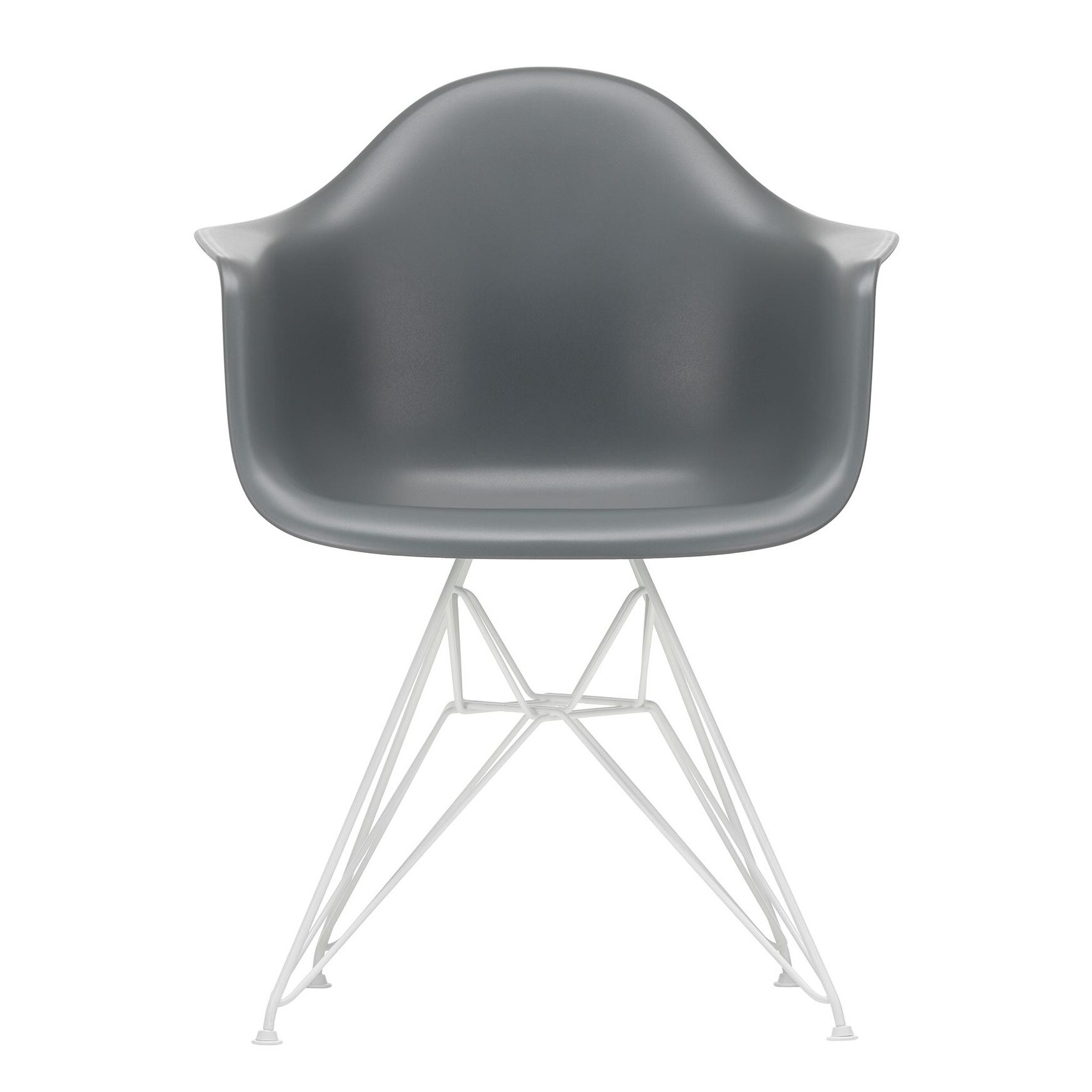 Eames Plastic Armchair DAR RE White Base