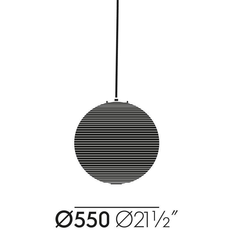 Akari A Suspension Lamp Round