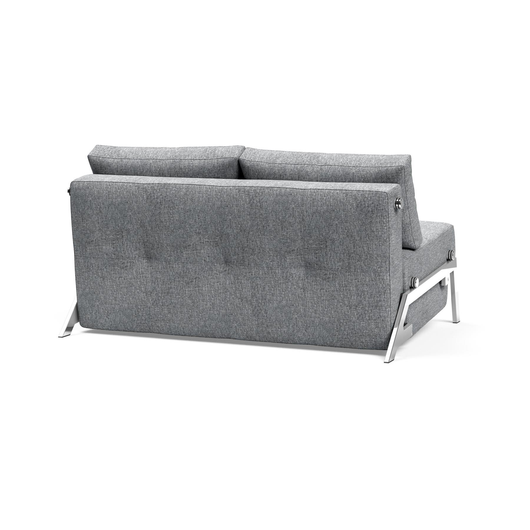 Cubed 140 Sofa Bed Chrome 145x103cm