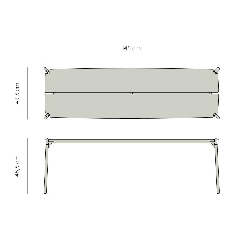 Novo Garden Bench 145cm