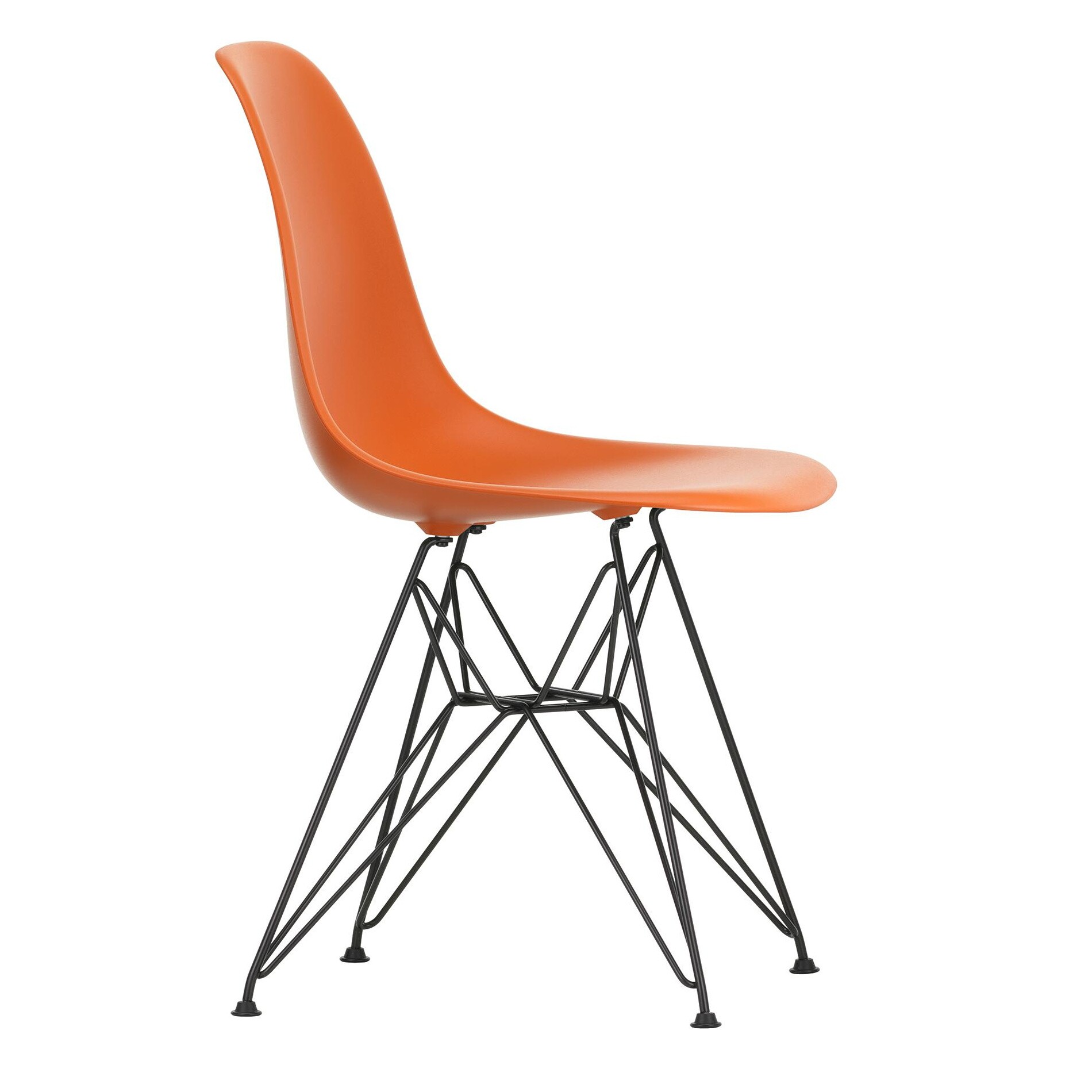Eames Plastic Side Chair DSR RE Black Base