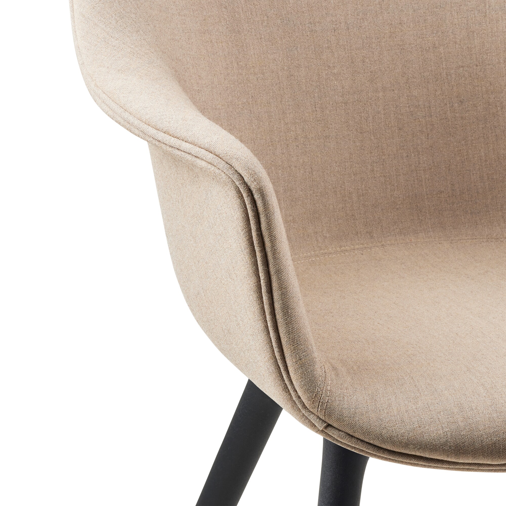 Bat Dining Chair Fully Upholstered Base Plastic