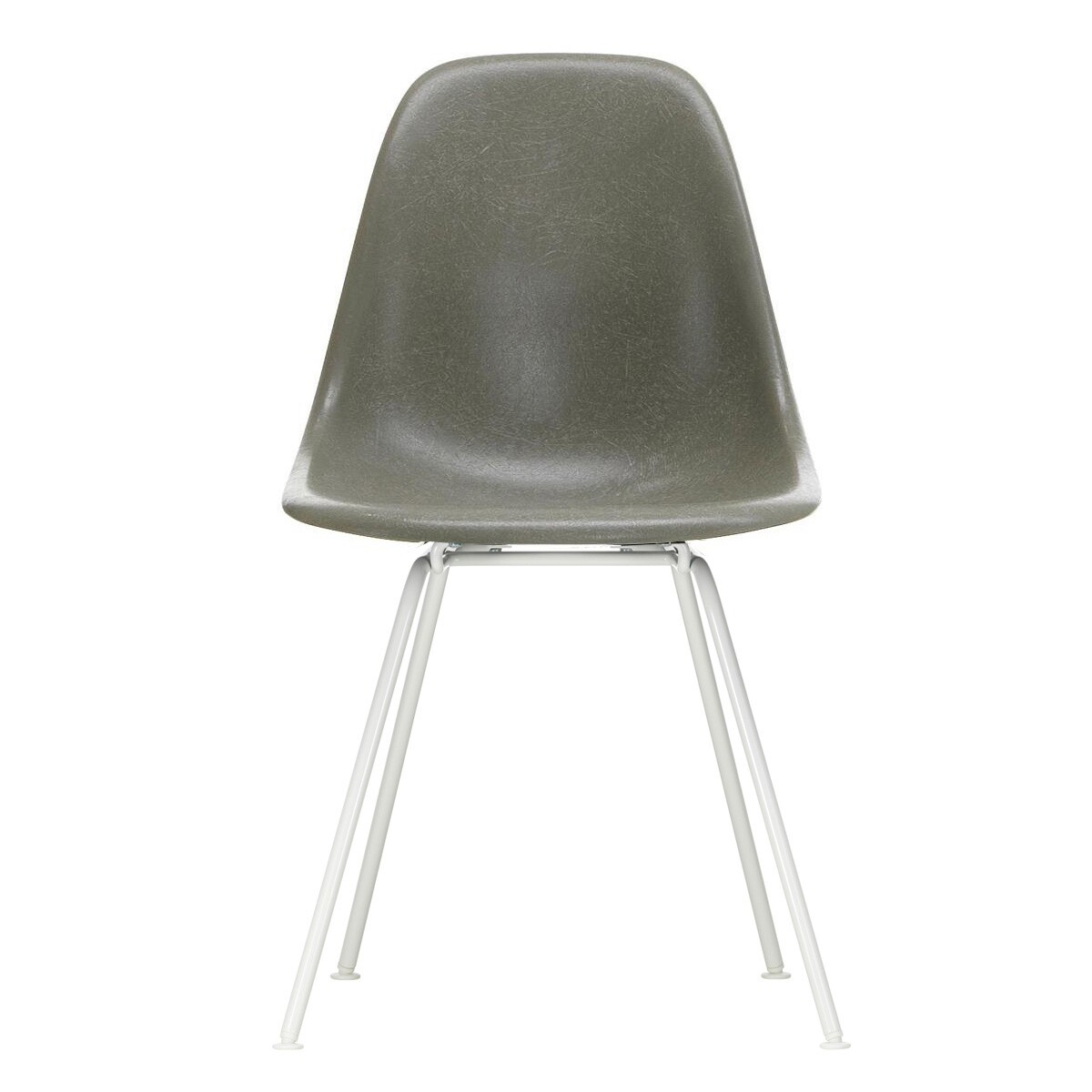 Eames Fiberglass Side Chair DSX White Base