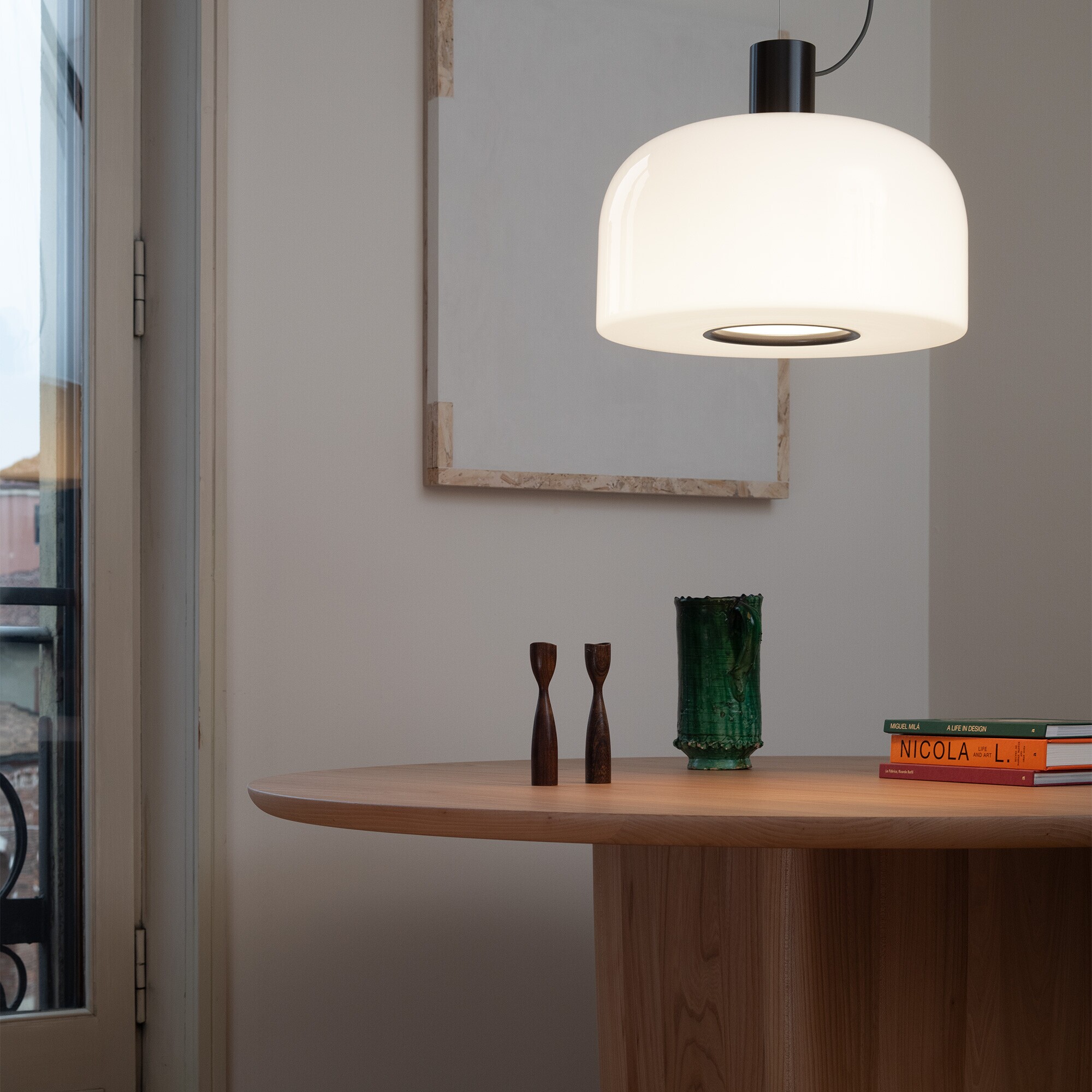 Bellhop Glass Suspension Lamp