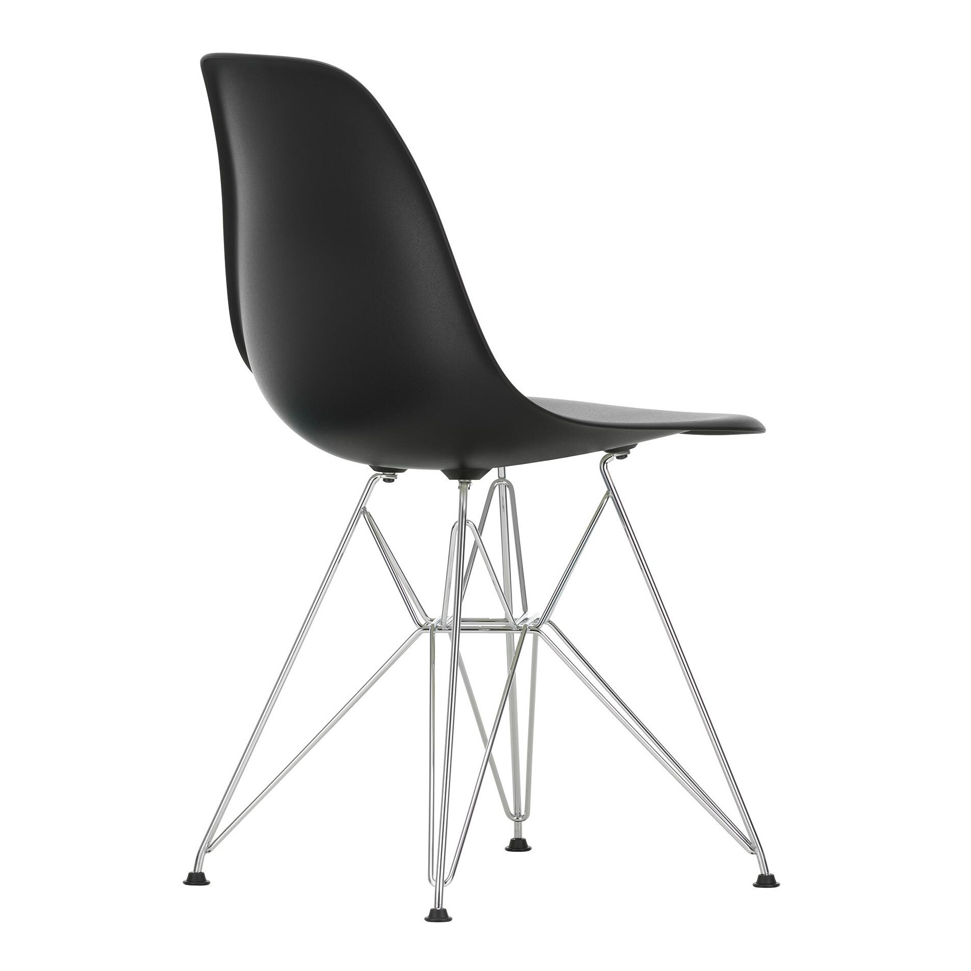 Eames Plastic Side Chair DSR RE Chromed Base