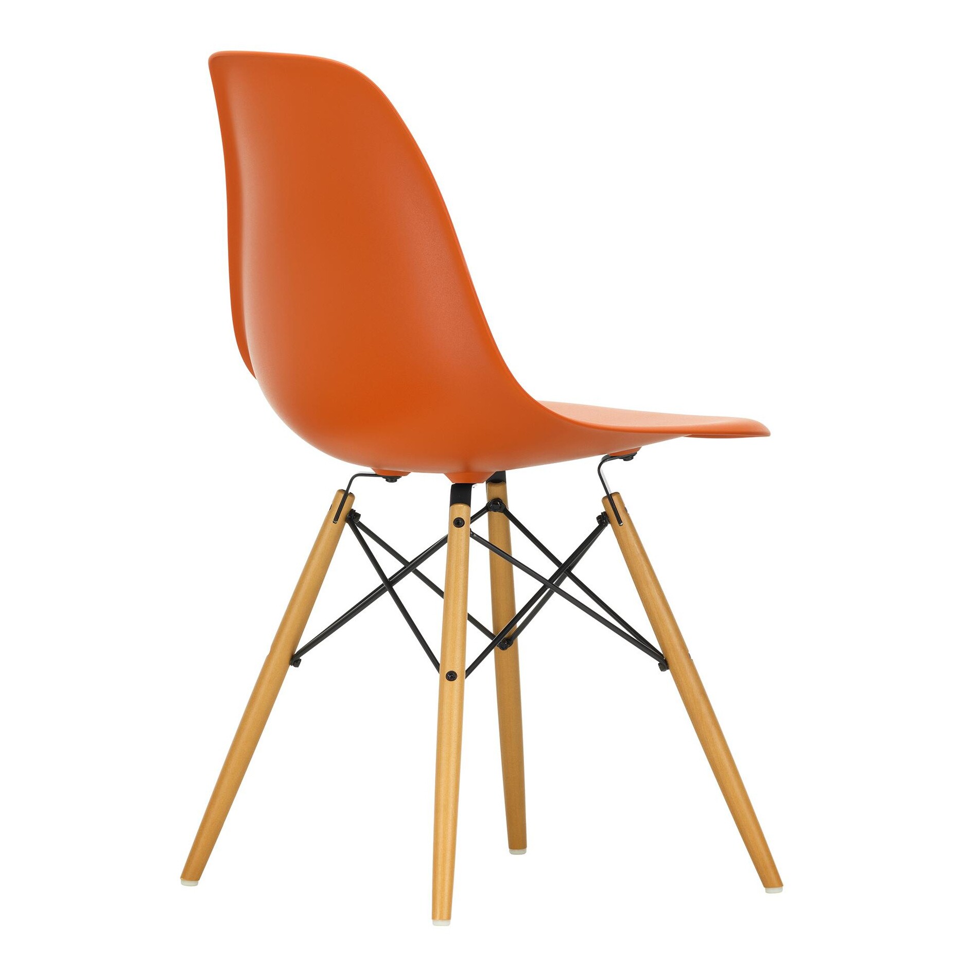 Eames Plastic Side Chair DSW RE Golden Maple
