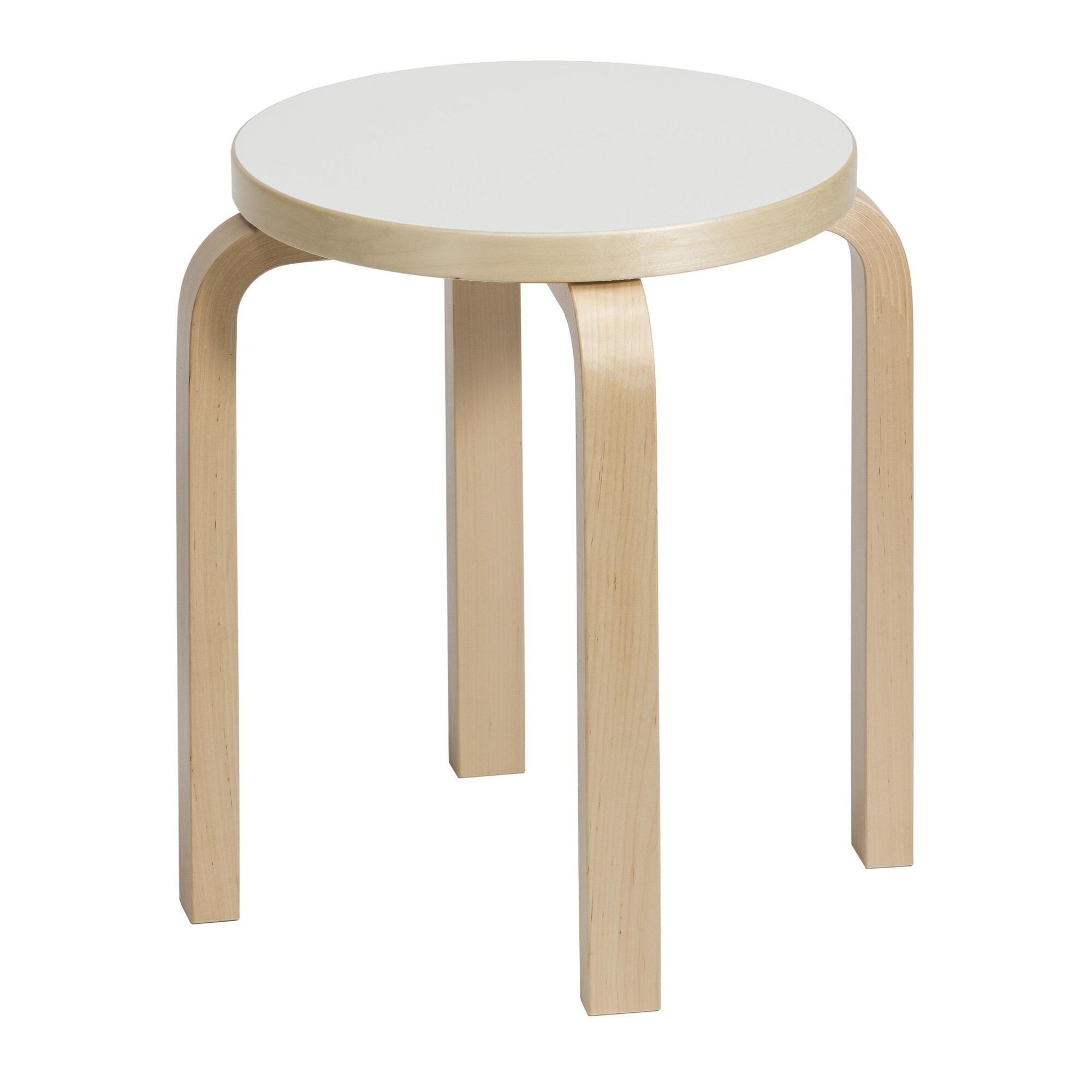 E60 Stool Clear Lacquered Base