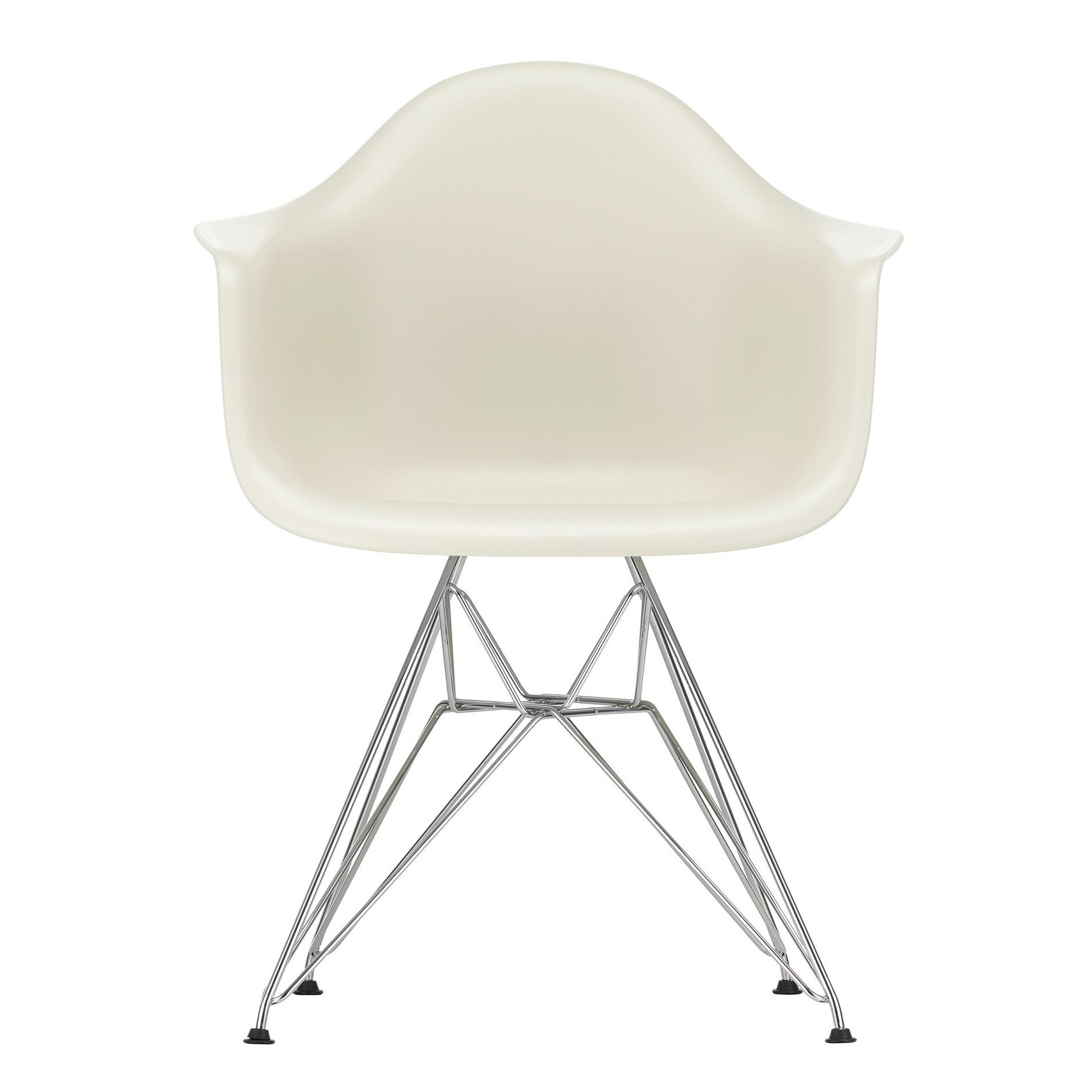 Eames Plastic Armchair DAR RE Chromed Base