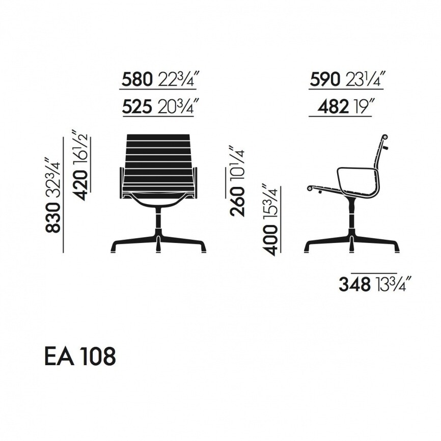 EA 108 Aluminium Chair Fabric