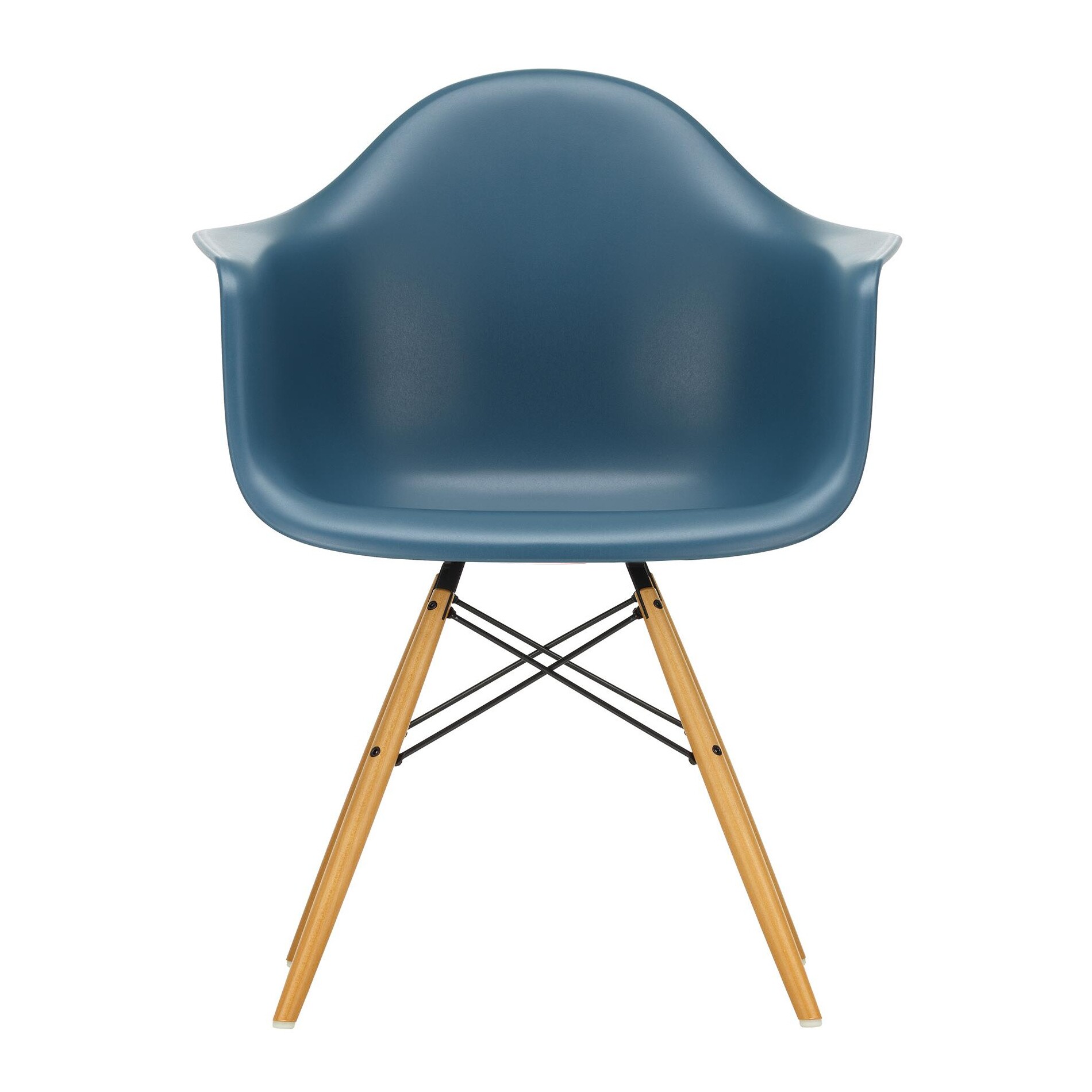 Eames Plastic Armchair DAW RE Golden Maple Base