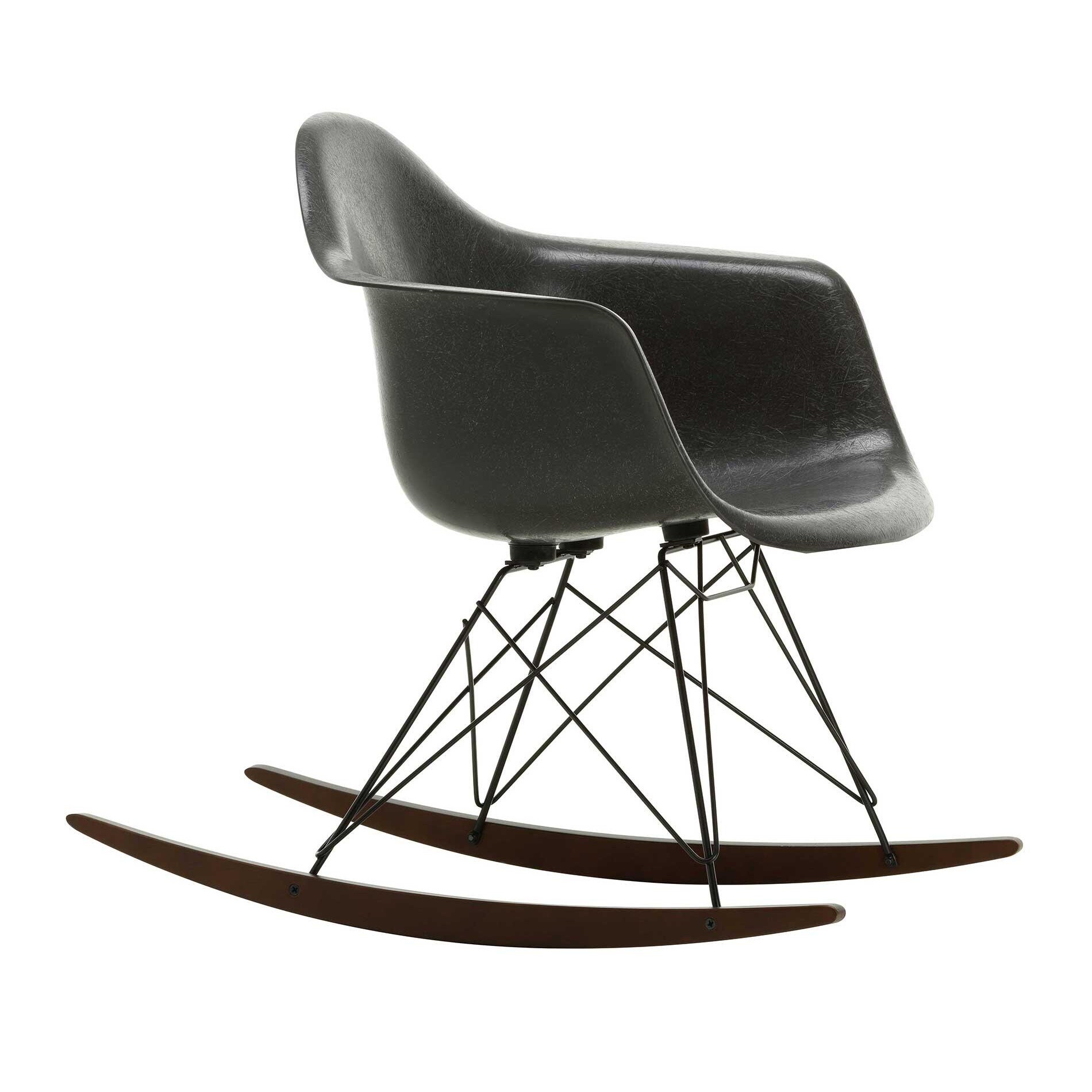 Eames Fiberglass Armchair RAR Rocking Chair Black Base