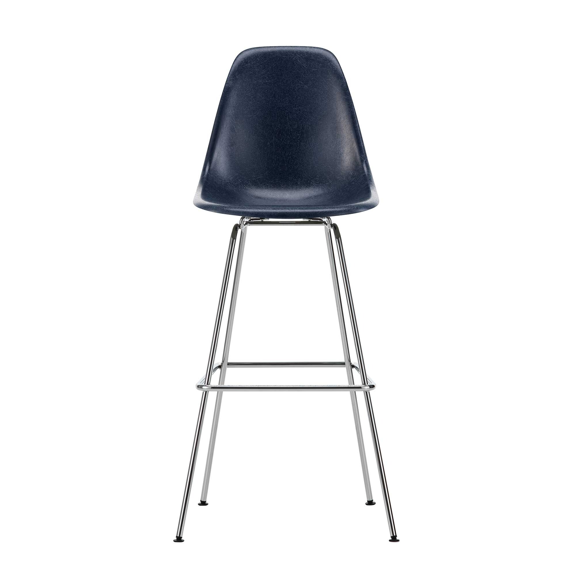 Eames Fiberglass Bar Chair High Chromed