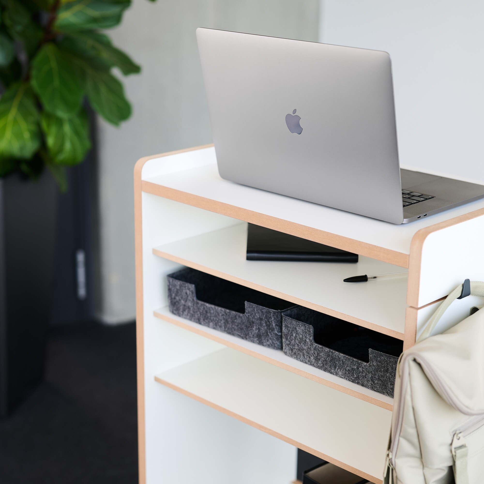 Fahrbar Mobile Trolley with Compartments Triple