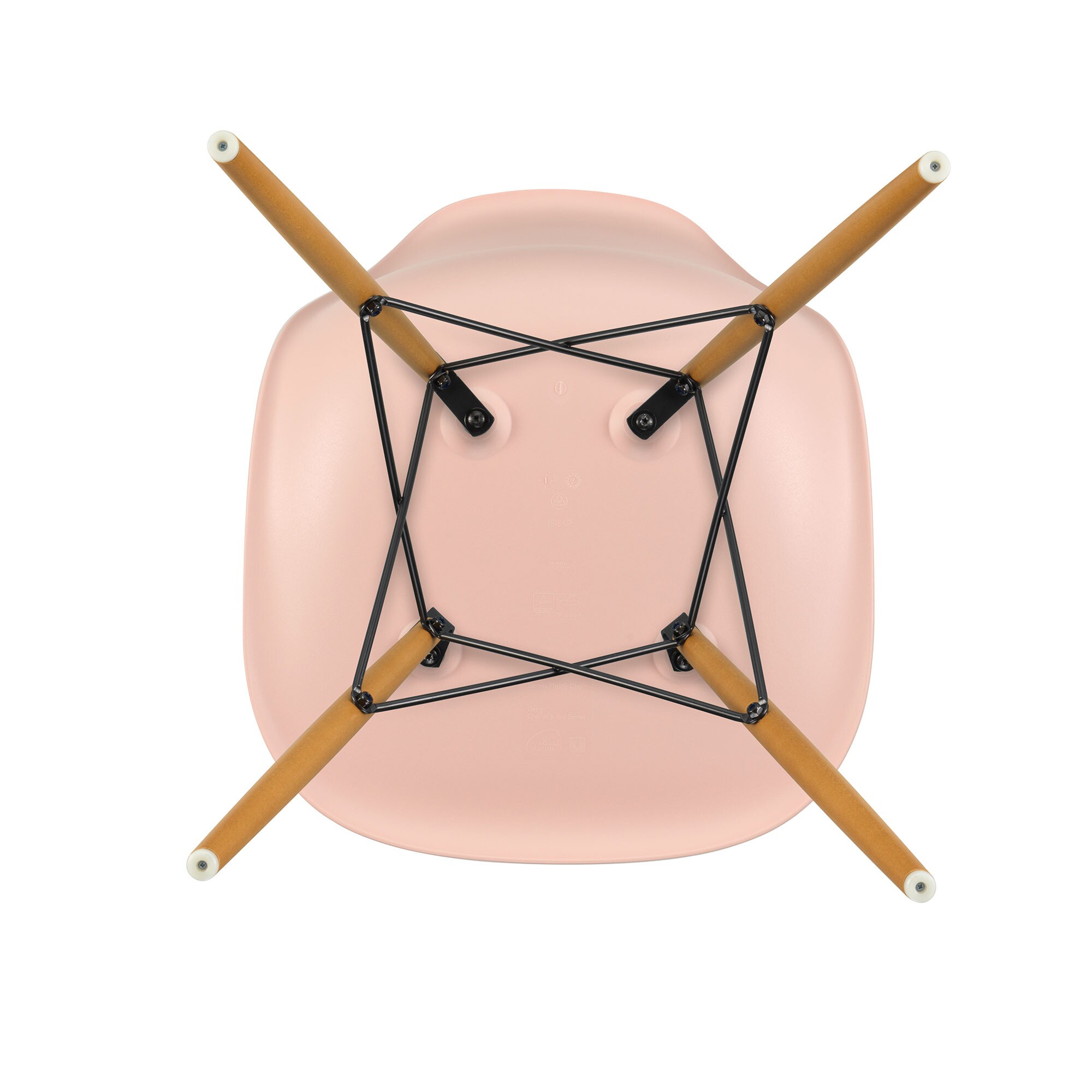 Eames Plastic Side Chair DSW RE Golden Maple