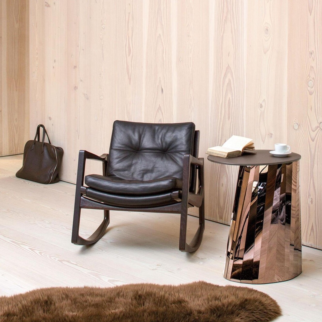 Euvira Rocking Chair Leather