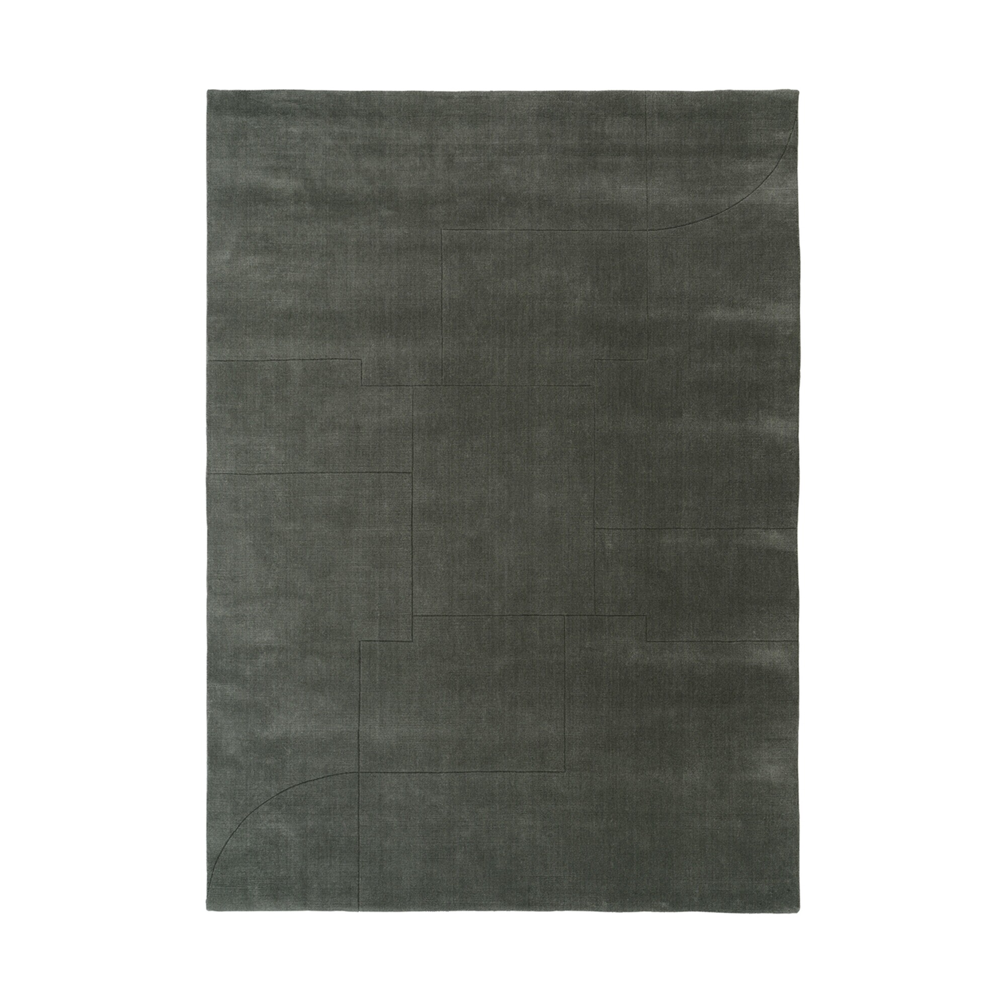 Geometric Maze Wool Rug 200x300cm