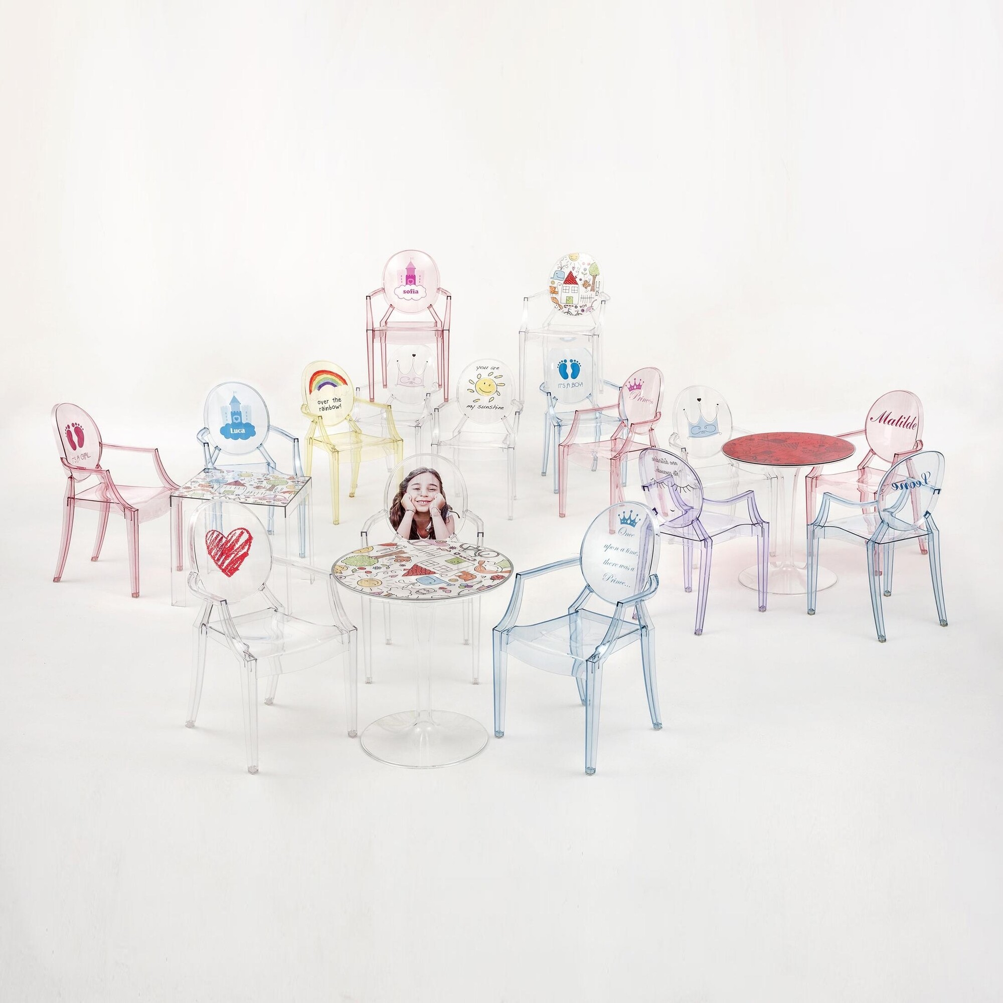 Lou Lou Ghost Children's Chair with Motive