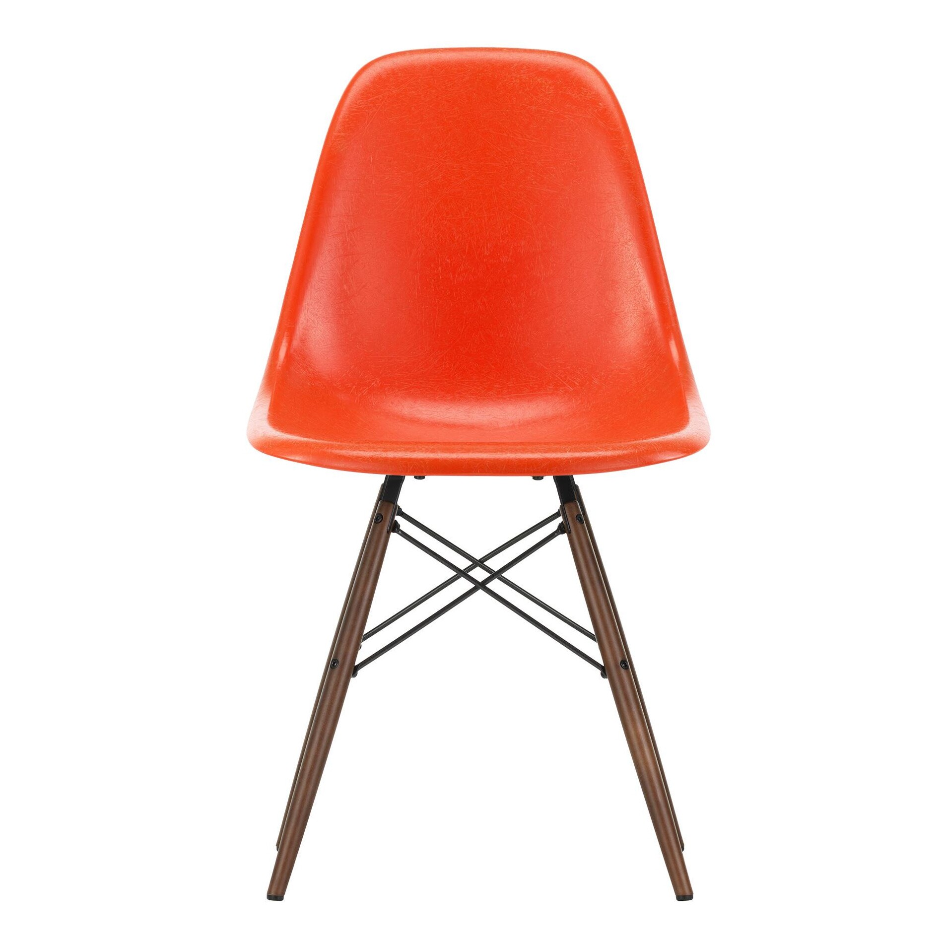 Eames Fiberglass Side Chair DSW Dark Maple