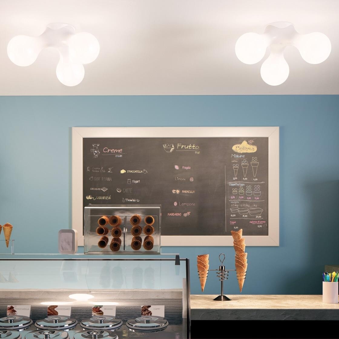 Atomium Wall/Ceiling Lamp