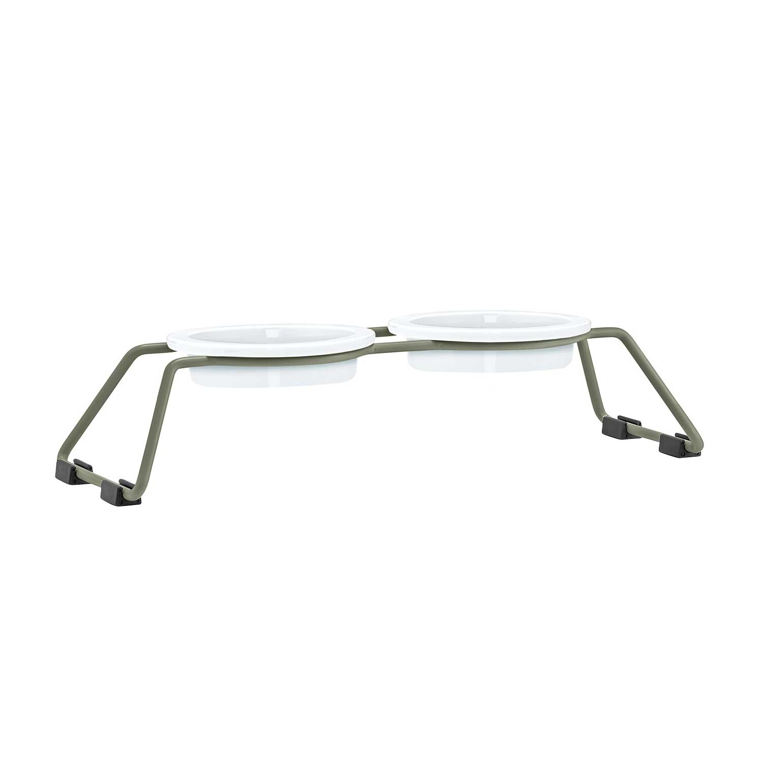 Cena Cat Bowl Stand with Porcelain Bowls