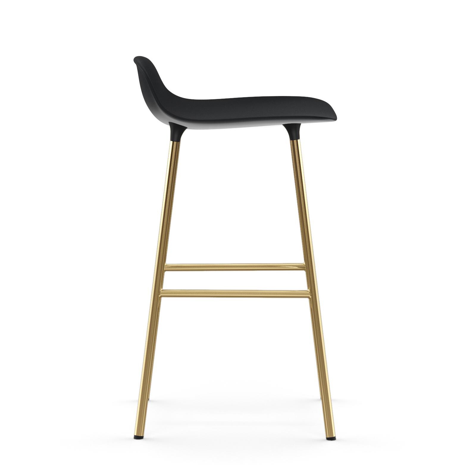 Form Bar Stool Brass Base 65cm