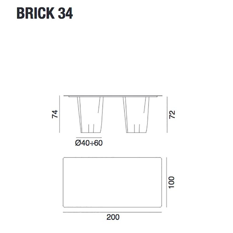 Brick Dinner Table