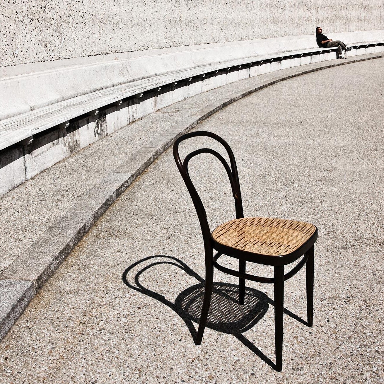 214 Chair with Wickerwork