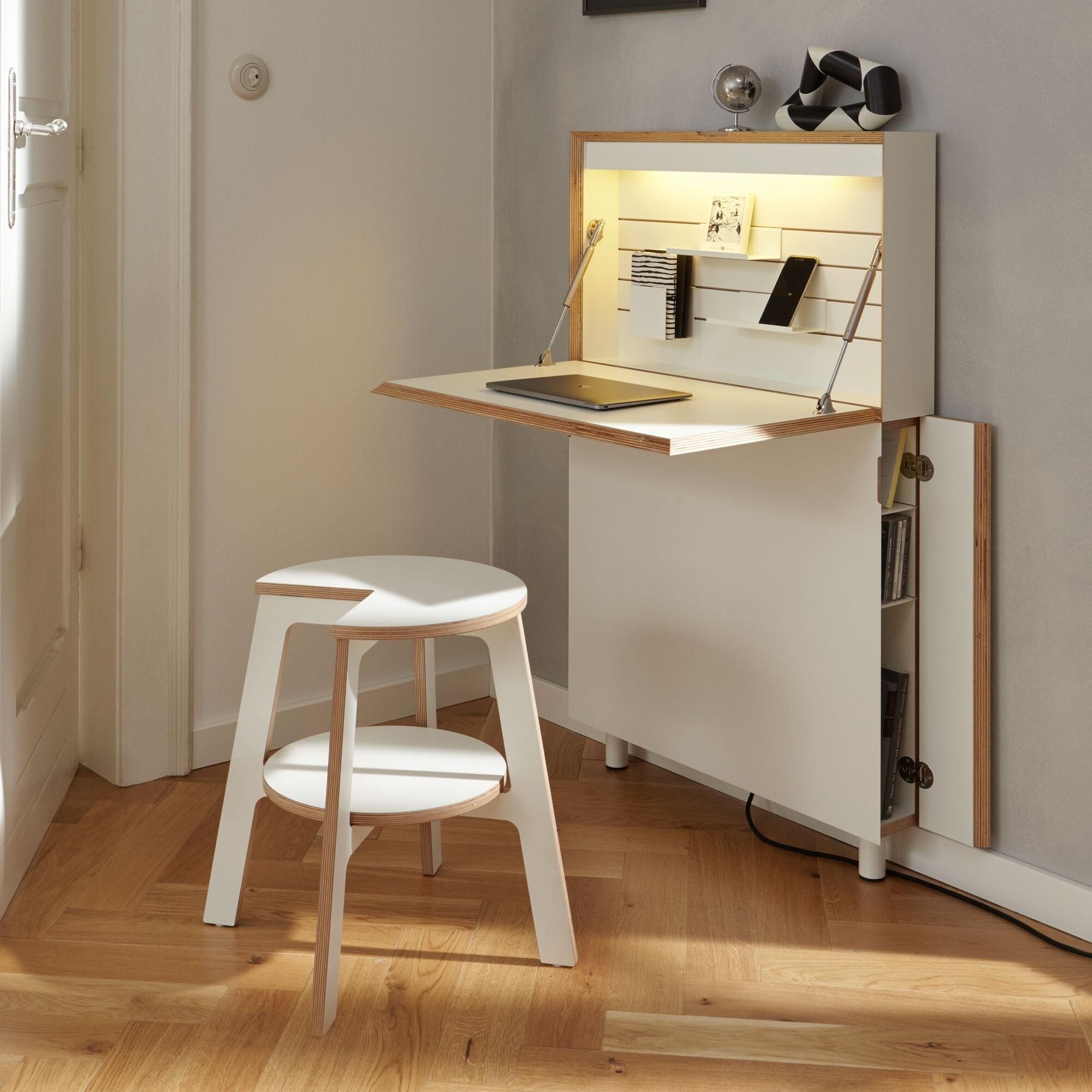 Flatmate Wall Secretary with Birch Edge