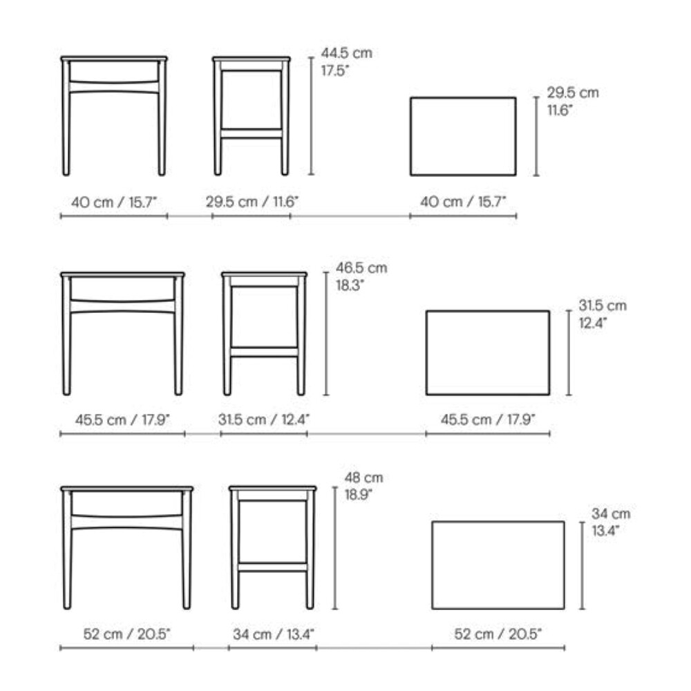 CH004 Nesting Tables Set of 3