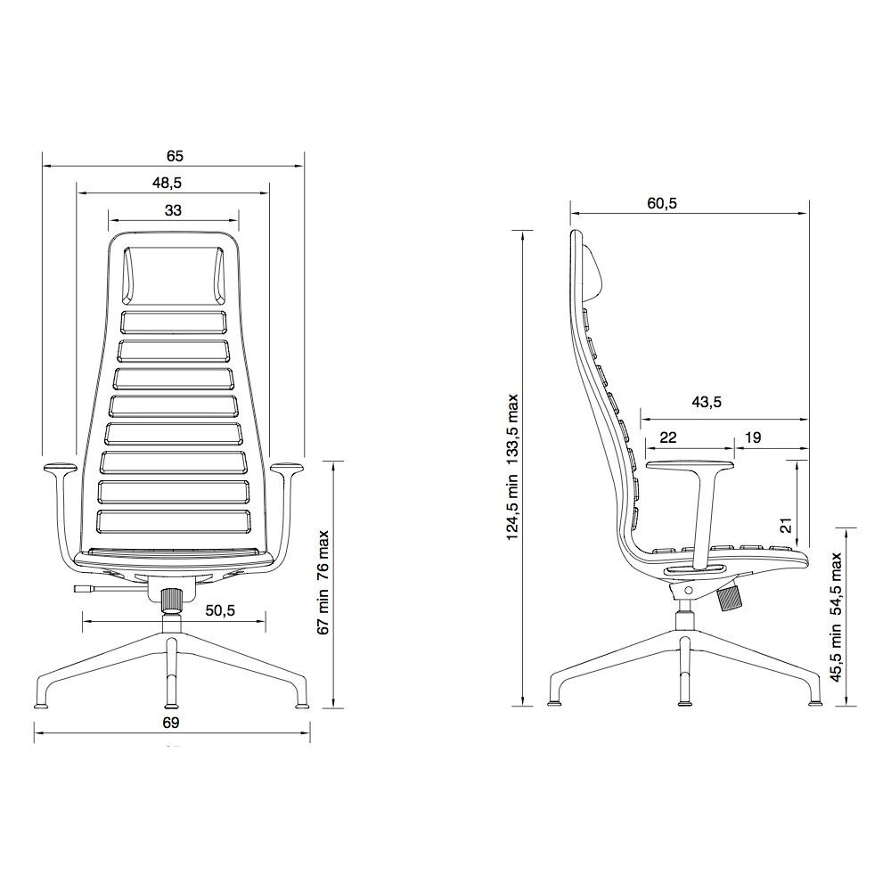 Lotus High Office Chair