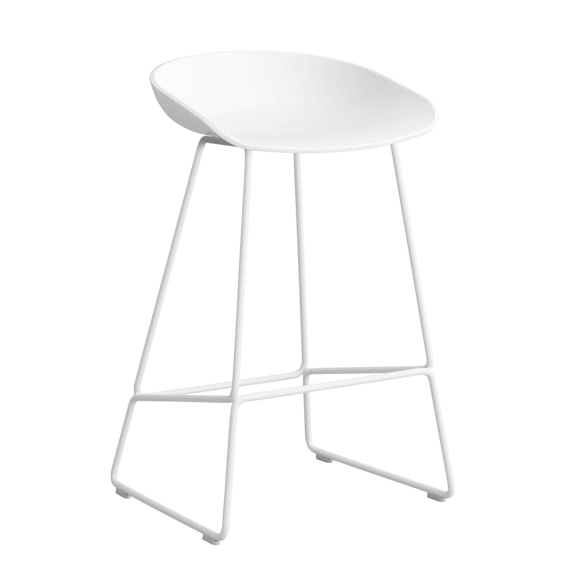 About a Stool AAS 38 2.0 Bar Stool Low White Base