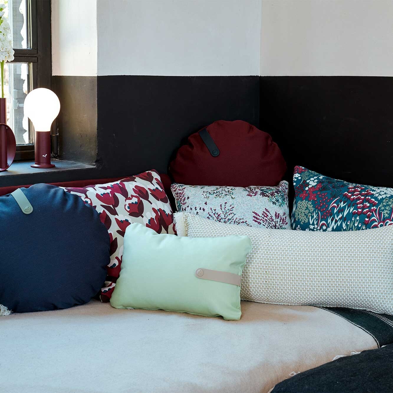 Bouquet Sauvage Pixels Outdoor Cushion 44x44cm