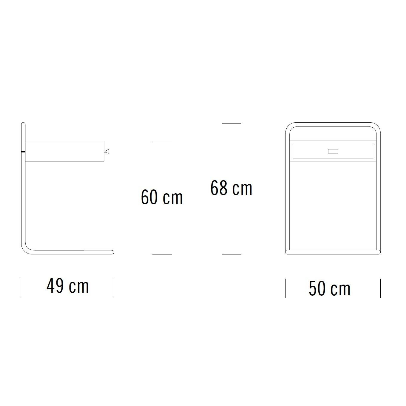 B 117 Bedside Table with Drawer