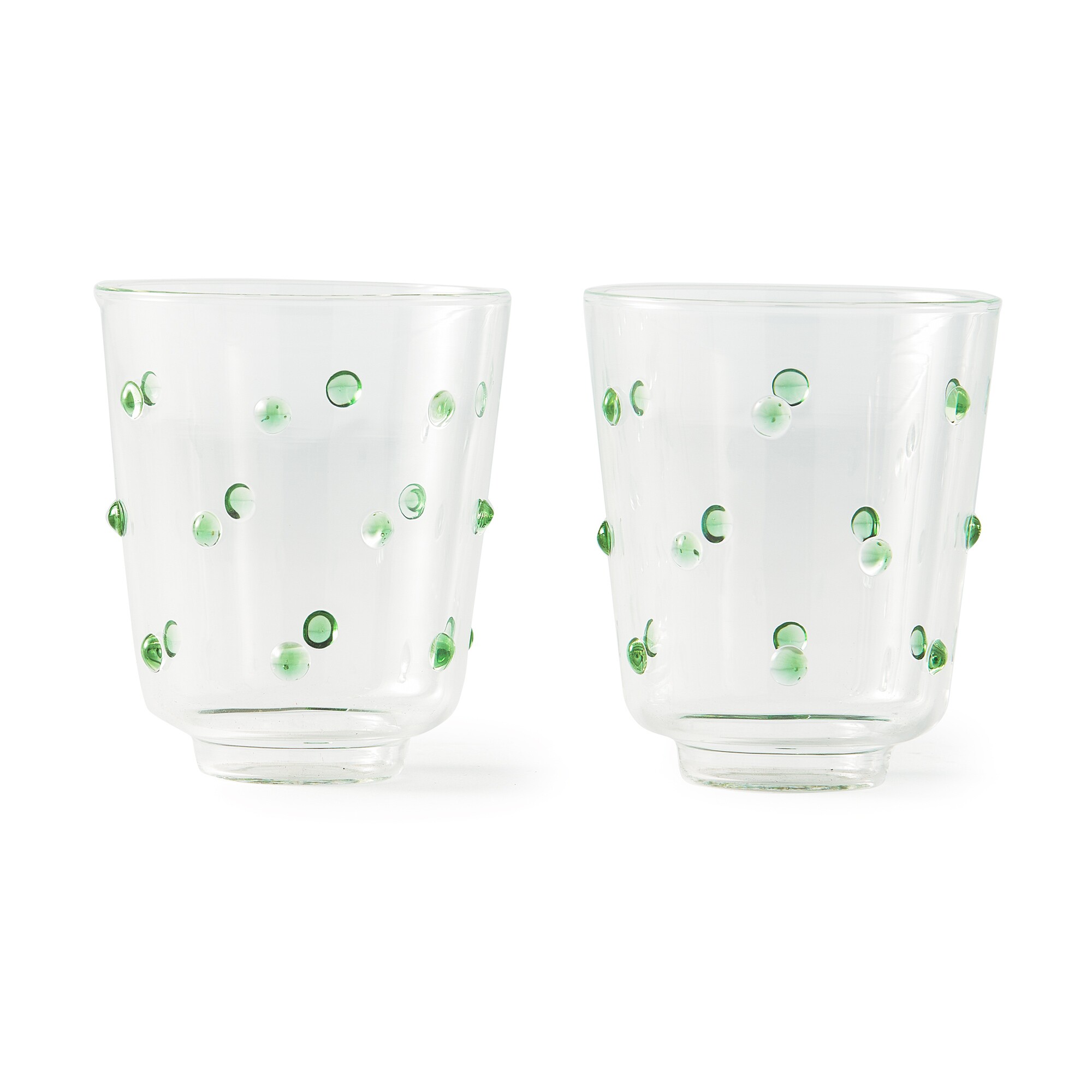 Nob Drinking Glass H 9cm Set of 2