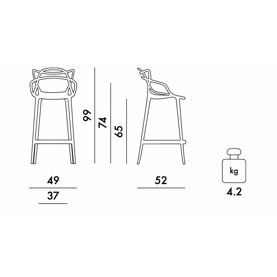 Masters Bar Stool 65cm