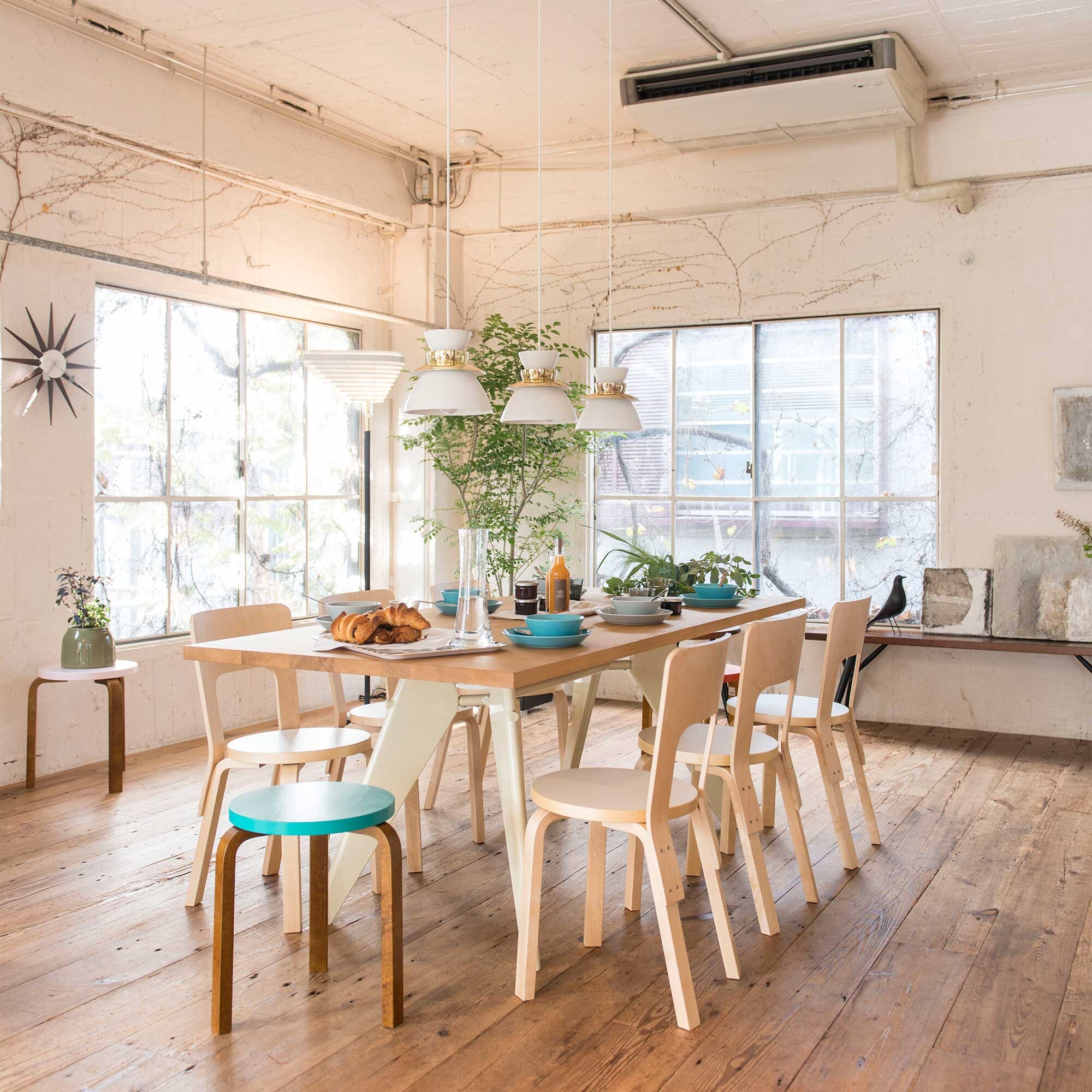 66 Chair Clear Lacquered Base