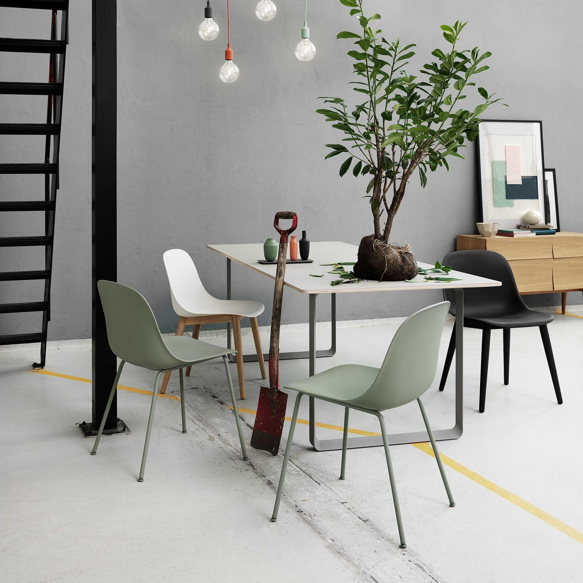 Fiber Chair With Tube Base Recycled